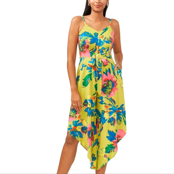 Ivy Street Funky Cropped Whimsy Jumpsuit Sleeveless Flowy Summer Dress Size 2X - Picture 13 of 13